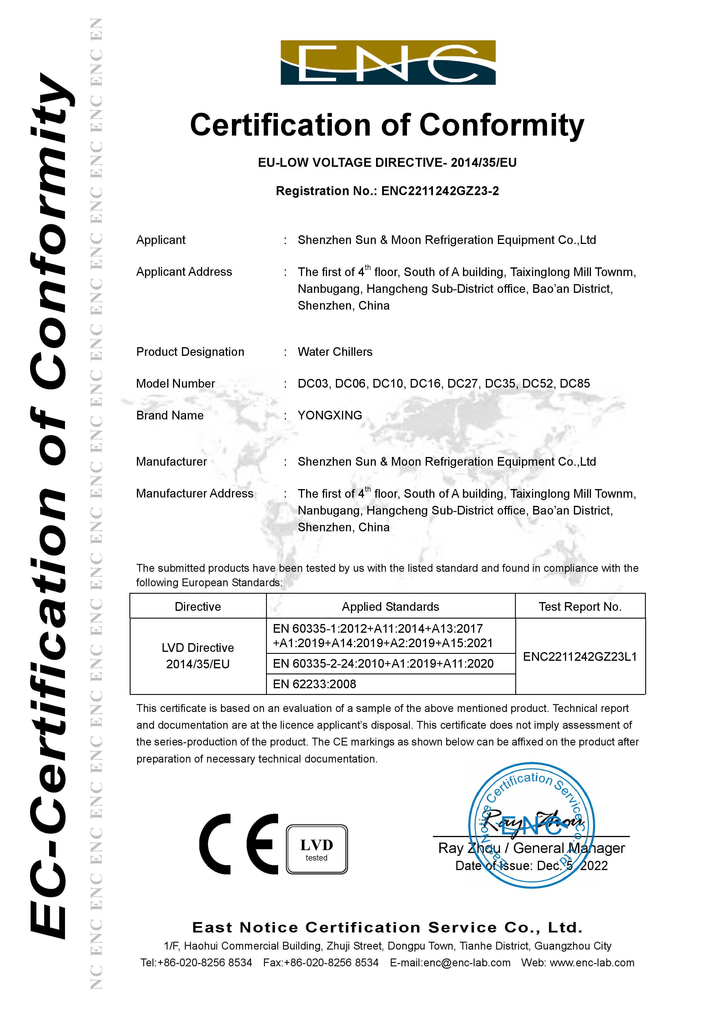 資質榮譽-CE認證